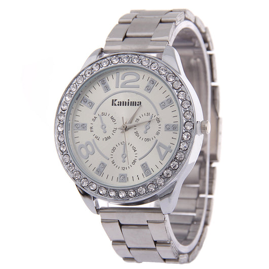 Reloj Británico de Acero Inoxidable con Diamantes de Alta Gama - Image 6