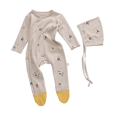 Enterizo de Algodón Estampado para Bebés