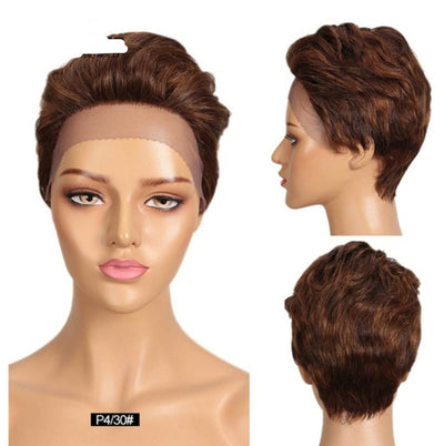 Peluca Frontal de Encaje Cabello Natural Corto - Image 10