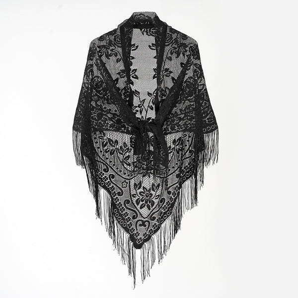 Chal Casual con Borde Jacquard para Mujer