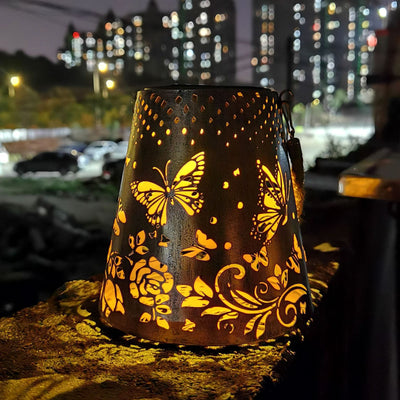 Lámpara Solar Mariposa para Jardín - Decoración Luminosa Hueca - Image 4