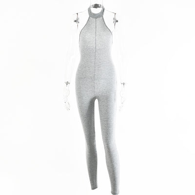 Mono Halter Ajustado Sin Mangas para Mujer - Diseño Sexy Otoño Invierno - Image 2