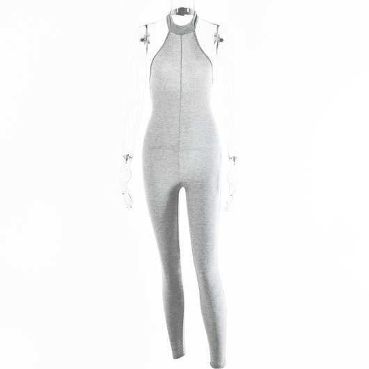 Mono Halter Ajustado Sin Mangas para Mujer - Diseño Sexy Otoño Invierno - Image 2