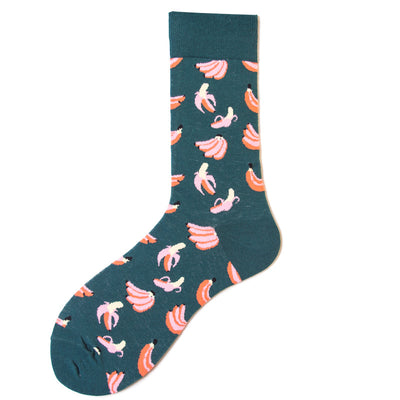 Calcetines de Algodón Estampado Frutas para Hombre y Mujer - Image 17