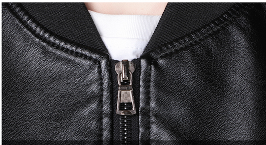 Chaqueta de Cuero Sintético Tide Casual Talla Grande para Hombre - Image 17