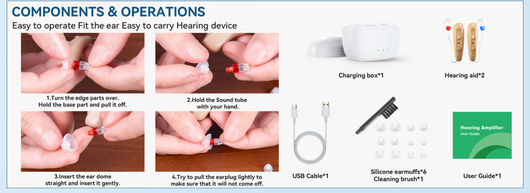 Audífonos Recargables BTE con Control de Volumen y Reducción de Ruido DSP - Image 5