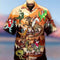 Camisa Casual de Playa Estilo Asiático con Estampado 3D Digital para Hombre