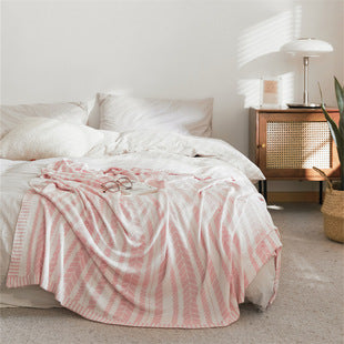 Funda de Almohada Tejida de Color Sólido Estilo Pastoral Europeo - Image 7