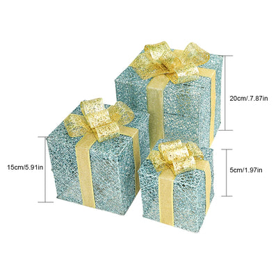 Juego de 3 Cajas de Regalo Hierro Forjado Navideño - Image 21