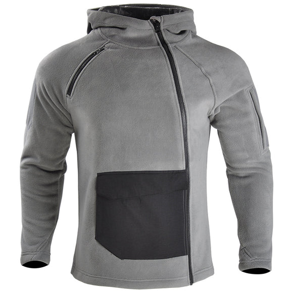 Sudadera con Capucha Camuflada para Hombre - Abrigo Outdoor Transpirable y Cálido