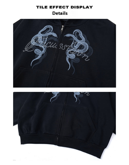 Sudadera Estampada con Capucha Retro para Mujer - Image 11