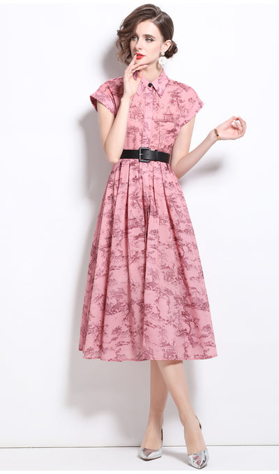 Vestido Polo Estampado Manga Corta para Mujer - Image 10