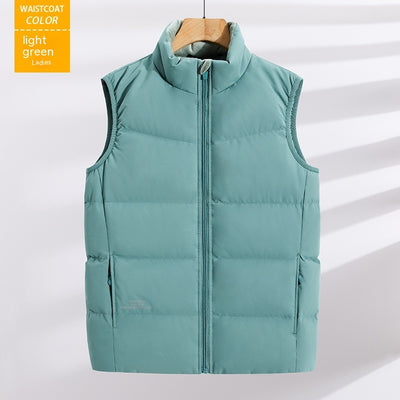 Chaleco Acolchado Talla Grande con Cuello Mao - Image 8