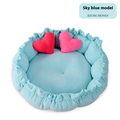 Cama para Mascotas Calabaza Cuatro Estaciones con Cordón Ajustable - Image 3