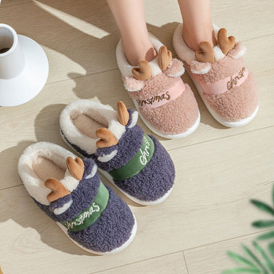 Pantuflas Navideñas de Invierno con Diseño de Alce - Cómodas y Acogedoras - Image 8