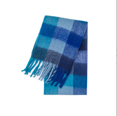 Bufanda Gruesa Cuadros Otoño Invierno - Diseño Multicolor Elegante - Image 7