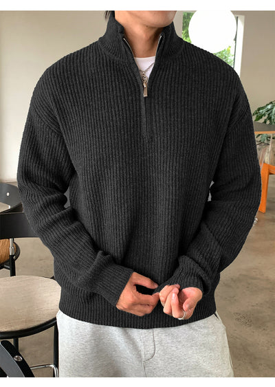 Suéter Cuello Alto con Cierre de Hombre para Otoño Invierno - Image 12