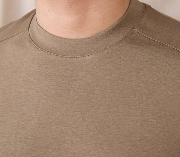 Camiseta Básica Ajustada Cuello Redondo Transpirable Multiusos