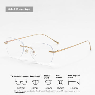 Gafas Sin Marco de Personalidad Elegante para Mujer - Image 3