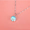 Sterling Plateado Moonstone Necklace Female Clavicle Chain Blanco Dorado with ingot chain