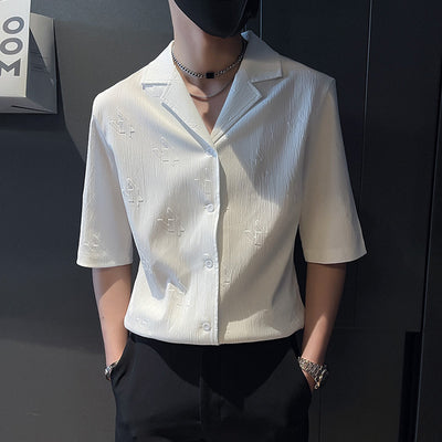 Camisa Casual de Seda de Hielo para Hombre