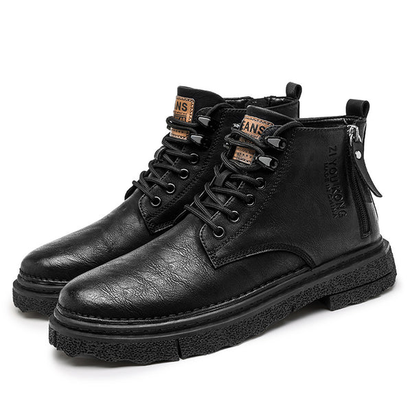 Botas de Trabajo Impermeables Estilo Británico para Hombre