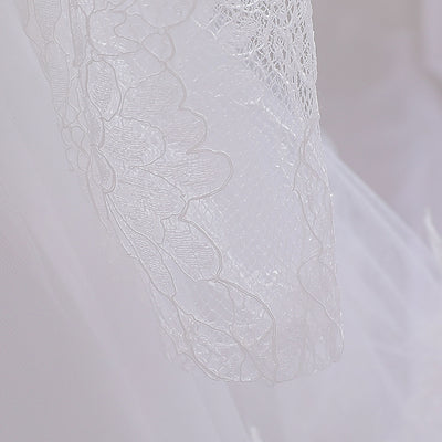 Vestido de Encaje Manga Larga para Niña de 1 Año - Ideal para Celebraciones - Image 8