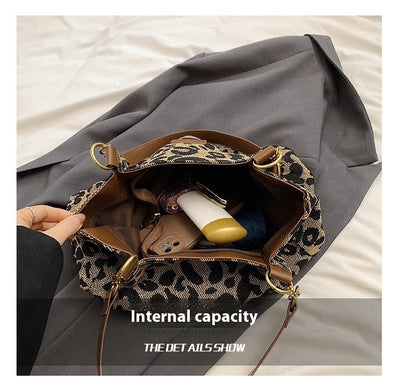 Bolsa de Hombro Estampado Leopardo Multiuso - Gran Capacidad y Estilo - Image 8