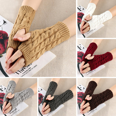 Guantes de Lana Cálidos con Dedos Abiertos para Hombre - Image 11