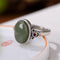 Anillo de Plata Esterlina con Zafiro Hetian para Mujer
