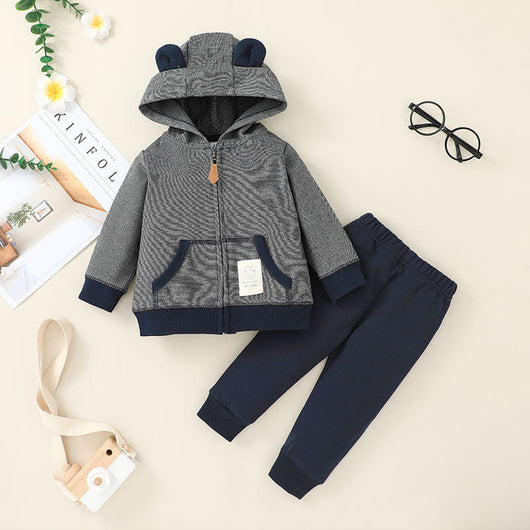 Conjunto de Sudadera con Capucha y Pantalón para Niño - Outfit Deportivo Otoñal - Image 12