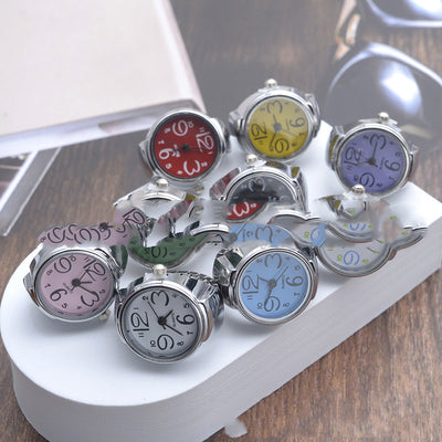 Anillo Reloj de Aleación para Hombre y Mujer