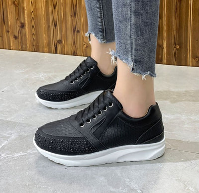 Zapatillas Deportivas Plus Size con Detalles Brillantes para Mujer - Image 4