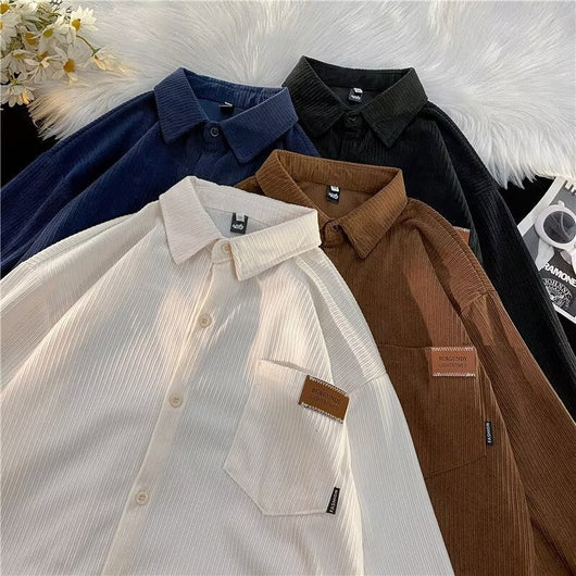 Chamarra Oversize Retro Americana Unisex para Parejas - Estilo Boyfriend - Image 16