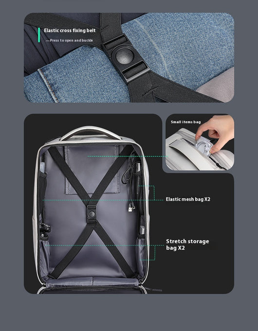 Mochila Urbana Casual para Hombre - Diseño Minimalista Otoño Invierno - Image 10