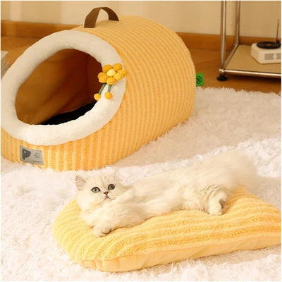 Cueva Cómoda para Gatos con Cojín Desmontable y Lavable - Image 6