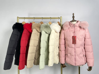Chaqueta Cálida con Cuello de Pelaje para Mujer - Image 23