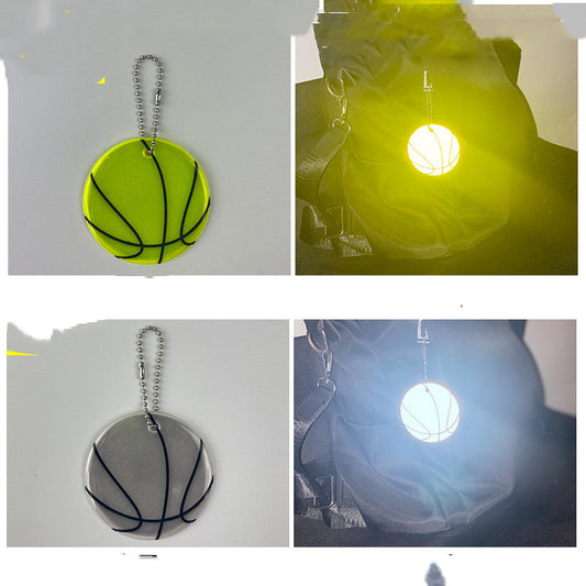 Colgante Reflectante de Baloncesto para Mochila Escolar