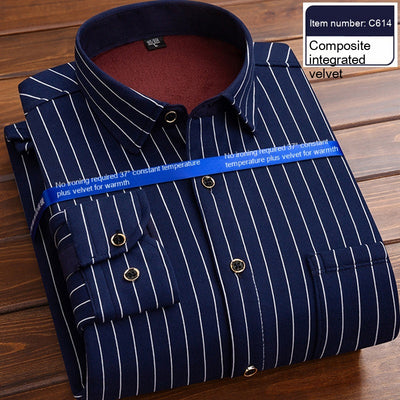 Camisa Térmica Acolchada a Cuadros para Hombre - Image 12