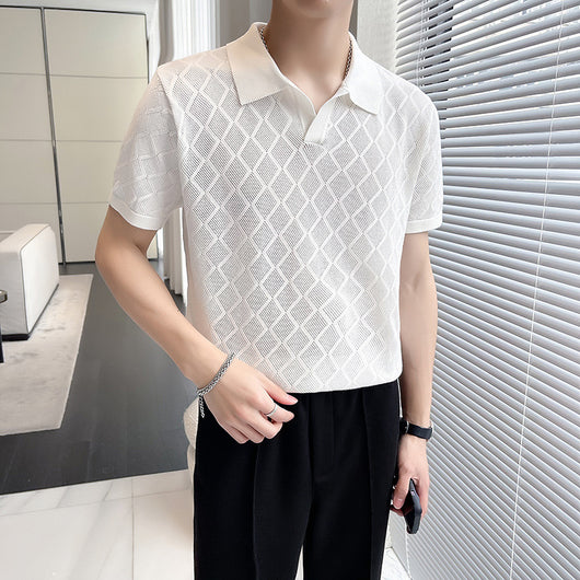 Playera Transpirable Estilo Hong Kong con Cuello Solapa Hueco - Image 12
