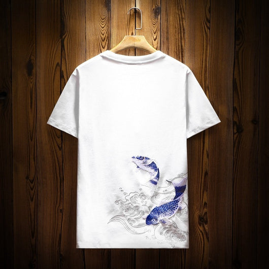 Playera Bordada con Carpa para Hombre - Manga Corta - Image 9