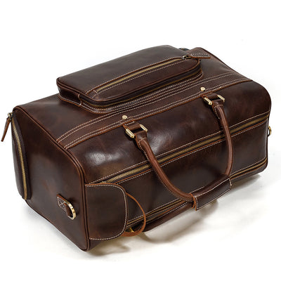 Maletín de Cuero Genuino Vintage para Viajes - Bolsa Retro Estilo Ejecutivo - Image 18