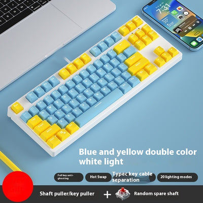 Teclado Mecánico Gaming 87 Teclas Hot Swap Intercambiable Dual Color - Image 21