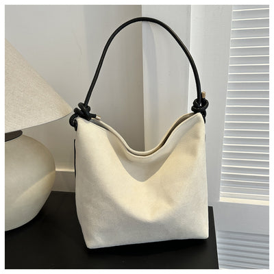 Bolso Tote Casual de Gamuza Frost con Gran Capacidad - Image 8