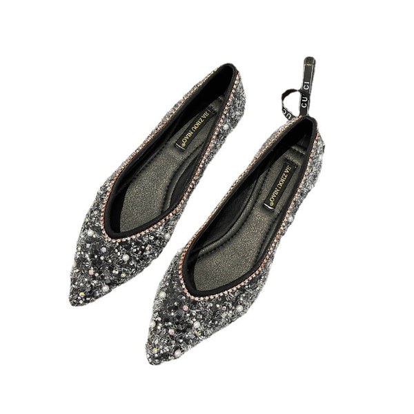 Baletas Elegantes con Strass y Punta Afilada para Mujer - Image 4
