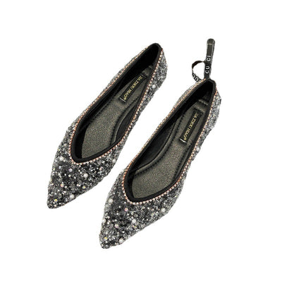 Baletas Elegantes con Strass y Punta Afilada para Mujer - Image 4