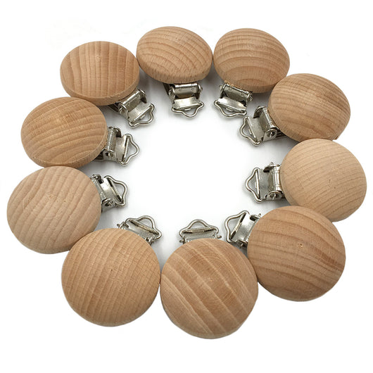 Clip para Chupete de Madera con Cadena de Confort para Bebés - Image 9
