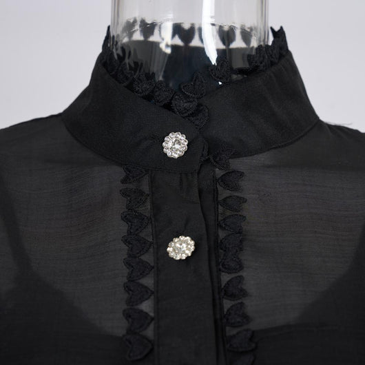 Conjunto de Blusa Manga Larga con Borde Lotus y Falda Midi Cintura Elástica - Image 28