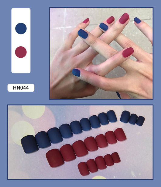 Uñas Postizas Decoradas Adhesivas - Diseño Profesional Listo para Usar - Image 49