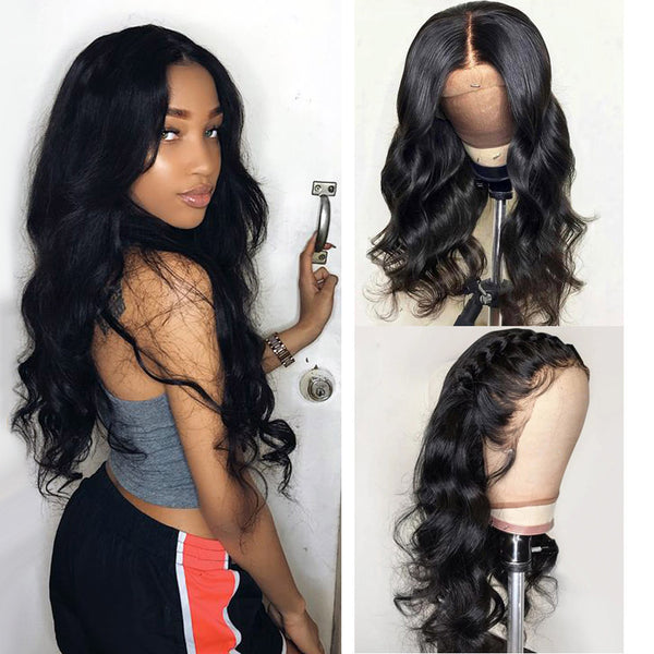 Peluca Frontal de Encaje con Cabello Natural